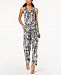 Ny Collection Petite Mixed-Print Jumpsuit