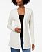 Charter Club Petite Pointelle-Trim Open-Front Cardigan, Created for Macy's