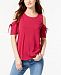 I. n. c. Cold-Shoulder Lace-Up Top, Created for Macy's