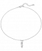 Majorica Sterling Silver Cubic Zirconia & Imitation Pearl Pendant Necklace, 15" + 2" extender