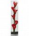 Nearly Natural 18" Mini Calla Lily Artificial Arrangement in Cylinder Glass Vase