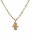 Rachel Rachel Roy Gold-Tone Hamsa Beaded Pendant Necklace, 16" + 2" extender