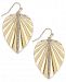 Thalia Sodi Gold-Tone Crystal Palm Leaf Drop Earrings, Created for Macy's