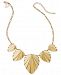 Thalia Sodi Gold-Tone Palm Leaf Statement Necklace, 17" + 3" extension, Created for Macy's