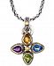 Effy Multi-Gemstone Pendant Necklace (6-3/8 ct. t. w. ) 18" Pendant Necklace in Sterling Silver & 18k Gold