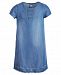 Epic Threads Big Girls Lace-Up Denim Dress, Created for Macy's