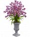 Nearly Natural Giant Blooming Purple Orchid Artificial Arrangement with Urn