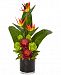 Nearly Natural Bird of Paradise Tropical Artificial Arrangement in Black Vase
