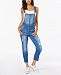 Dollhouse Juniors' Ripped Skinny Overalls