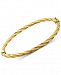 Twist Bangle Bracelet in 14k Gold