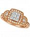 Le Vian Nude Diamond Cluster Ring (3/4 ct. t. w. ) in 14k Gold & White Gold