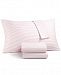 Charter Club Damask Designs Printed Pinstripe Standard Pillowcase Pair, 500 Thread Count, Created for Macy's Bedding
