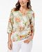 Alfred Dunner Floral-Print Top