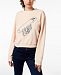 Love Moschino Velvet Love Pin Sweatshirt
