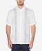 Cubavera Men's Paisley Panel Linen Short-Sleeve Shirt
