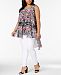 Ny Collection Plus Size Split-Front Layered High-Low Top