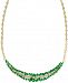 Effy Emerald (8-3/4 ct. t. w. ) & Diamond (5/8 ct. t. w. ) 18" Collar Necklace in 14k Gold