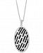 Effy Diamond Oval 18" Pendant Necklace (1-1/4 ct. t. w. ) in 14k White Gold