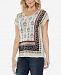 Vince Camuto Printed Linen T-Shirt