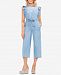 Vince Camuto Embroidered Cropped Cotton Jumpsuit