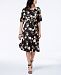 Ny Collection Petite Printed Tie-Front Dress