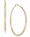 Thalia Sodi Gold-Tone Textured Extra Large 3" Hoop Earrings, Created for Macy's