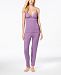 I. n. c. Ribbed Lace-Neckline Pajama Set, Created for Macy's