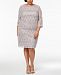 Jessica Howard Plus Size Sequined Lace Shift Dress