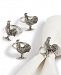 Martha Stewart Collection Chicken Farmhouse Napkin Rings, Set of 4, Created for Macy's