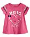 First Impressions Toddler Girls Hello Baby-Print T-Shirt, Created for Macy's