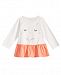 First Impressions Baby Girls Kitty-Print Cotton Peplum Tunic, Created for Macy's