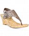 White Mountain Arnette Embellished Wedge Sandals, Created for Macy's Women's Shoes