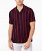 I. n. c. Men's Camp Collar Striped Shirt, Created for Macy's