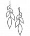 Danori Cubic Zirconia Leaf Drop Earrings, Created for Macy's