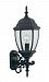 2432-BK - Designers Fountain - Triverton - One Light Outdoor Wall Lantern Black Finish with Clear Beveled Glass - Triverton
