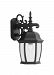 2421-BK - Designers Fountain - Triverton - One Light Outdoor Wall Lantern Black Finish with Clear Beveled Glass - Triverton