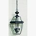NY1178K - Quoizel Lighting - Newbury - Two Light Medium Hanging Lantern Mystic Black Finish with Clear Beveled Glass - Newbury