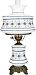 AB703A - Quoizel Lighting - Abigail Adams - 1 Light Desk Lamp Antique Brass Finish with White Glass - Abigail Adams