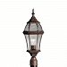 9992TZ - Kichler Lighting - Townhouse - One Light Post Mount Tannery Bronze Finish with Clear Beveled Glass - Townhouse