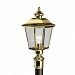 9913PB - Kichler Lighting - Bay Shore - One Light Post Mount Polished Brass Finish with Clear Beveled Glass - Bay Shore