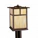 9953CV - Kichler Lighting - Alameda - One Light Post Mount Canyon View Finish with Honey Opalescent Glass - Alameda