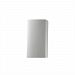 CER-0910W-BIS-LED-1000 - Justice Design - Small Rectangle Closed Top Outdoor Sconce Bisque Finish (Unfinished)Bisque Finish Type - Ambiance
