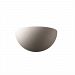 CER-1100-TRAM - Justice Design - Really Big Quarter Sphere Sconce Mocha Travertine Finish (Textured Faux)Textured Faux - Ambiance