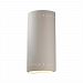 CER-1190W-WHT - Justice Design - Ambiance - Really Big Cylinder with Perfs Closed Top Outdoor Wall Sconce Gloss White E26 Medium Base IncandescentChoose Your Options - AmbianceG��