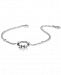Charriol White Topaz Twisted Ring Bracelet in Stainless Steel