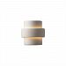 CER-2205W-BLK - Justice Design - Small Step Outdoor Sconce Black Finish (Glaze)Glazed - Ambiance