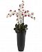 Nearly Natural White Phalaenopsis Orchid Artificial Arrangement with Bullet Planter