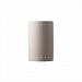 CER-5290-MAT-GU24 - Justice Design - Large Cylinder W/ Perfs Closed Top ADA Sconce Matte White Finish (Glaze)Glazed - Ambiance