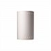 CER-5295-BIS-LED-2000 - Justice Design - Large Cylinder W/ Perfs Open Top and Bottom ADA Sconce Bisque Finish (Unfinished)Bisque Finish Type - Ambiance