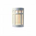 CER-5340W-HMIR-LED-1000 - Justice Design - Small Prairie Window Closed Top Outdoor - ADA Sconce Hammered Iron Finish (Textured Faux)Textured Faux - Ceramic